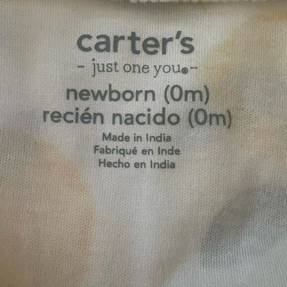 New Carter’s Lemon One Piece Bodysuit Footie Pajama Newborn - Picture 3 of 5